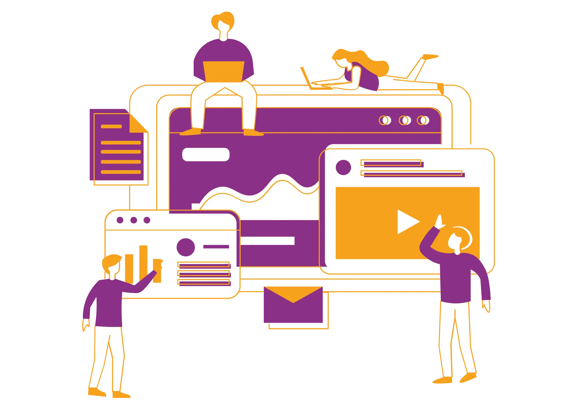 Creative Team improving footage visuals